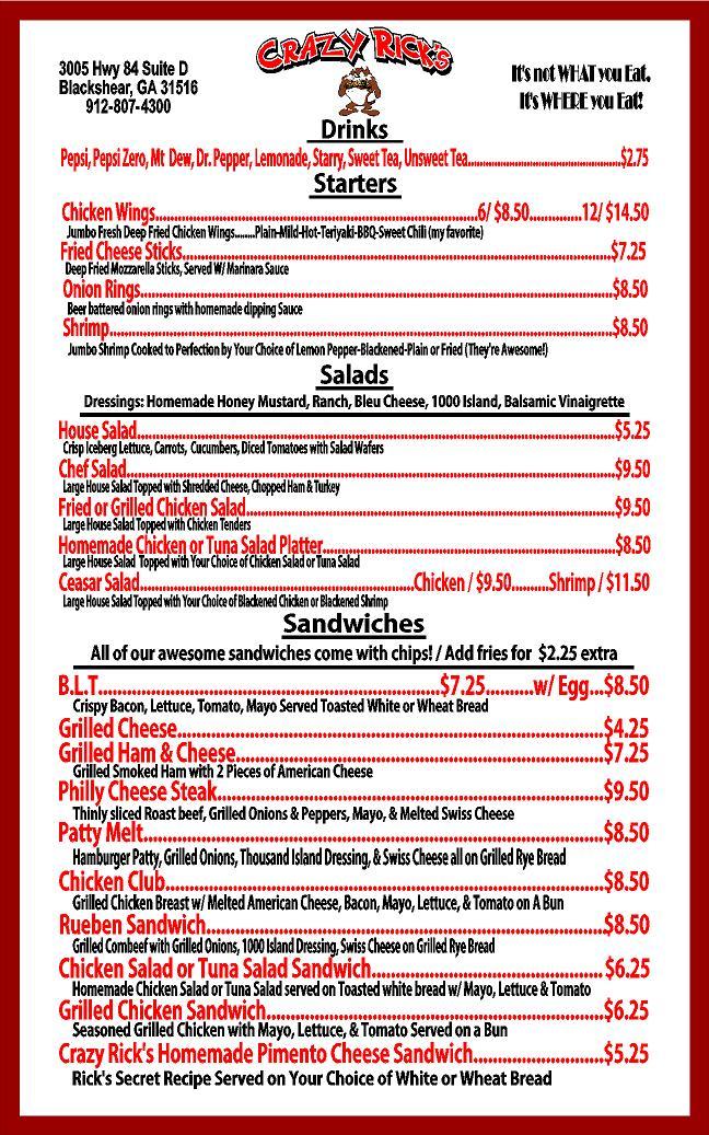 Crazy Rick's Cafe